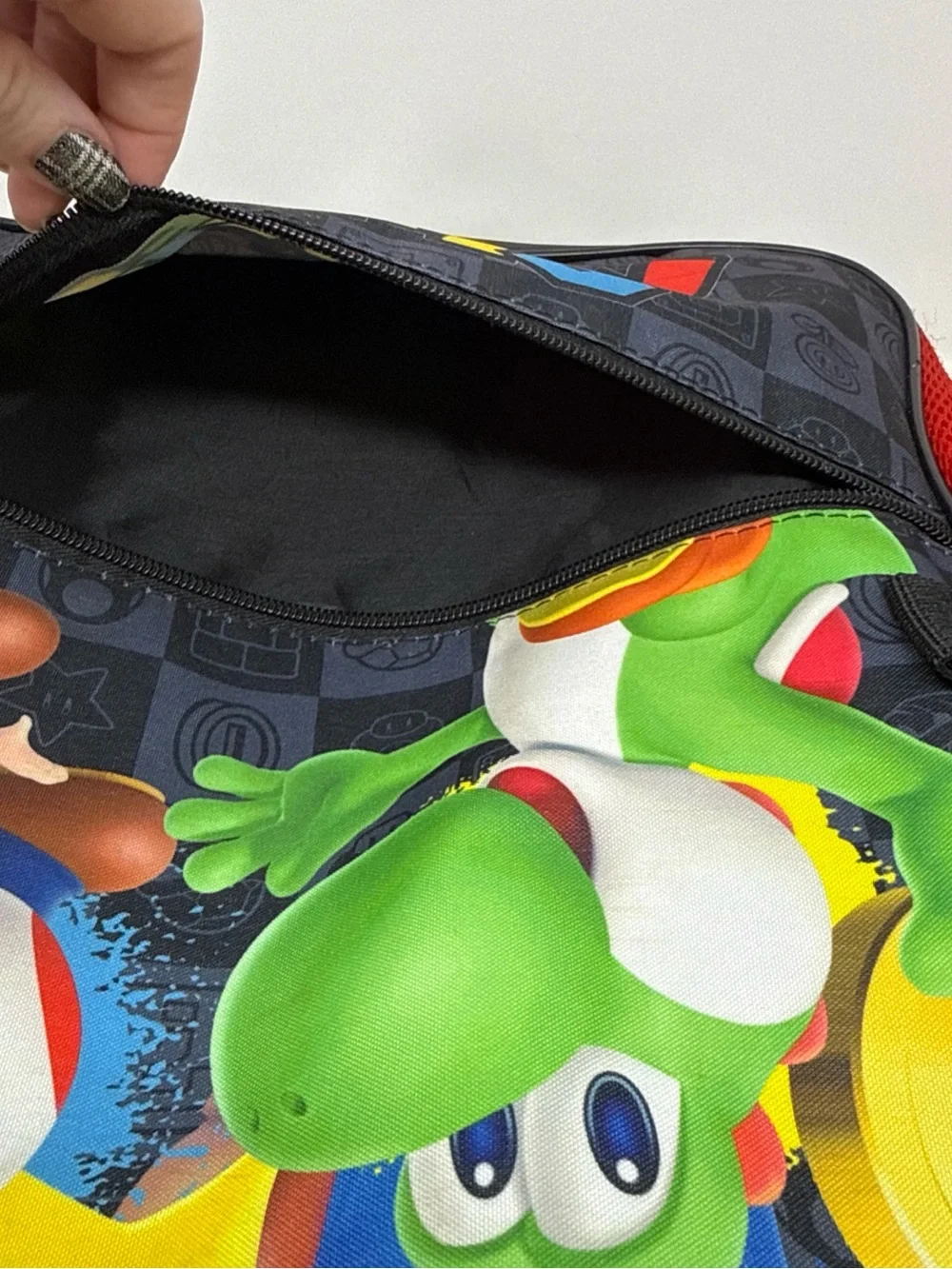 Nintendo Super Mario Black and Yellow Logo Backpack
